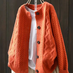Sophie | Winter Cable Knit Cardigan