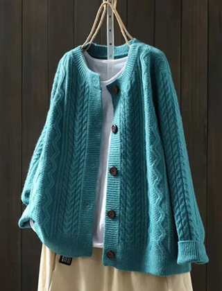 Sophie | Winter Cable Knit Cardigan