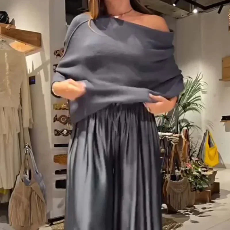 Conjunto Georgina Elegante Ombro a Ombro | Sofisticação Moderna com Caimento Impecável