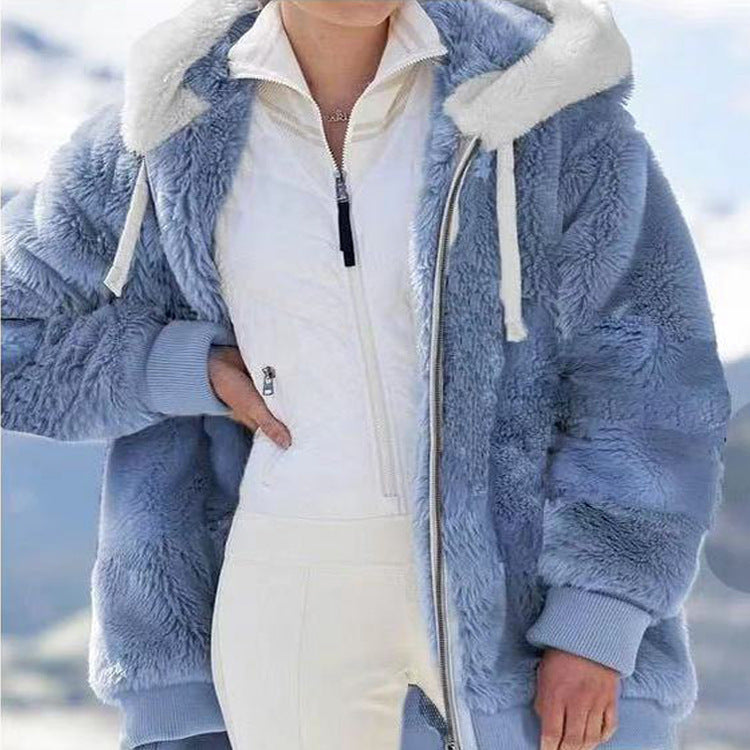 Kirsty | Women's Hooded Winter Jacket, Full-Zip Warm Coat for Cold Weather