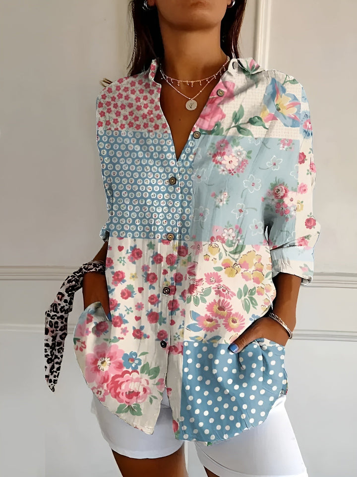 Maia | Blusa Floral de Verão