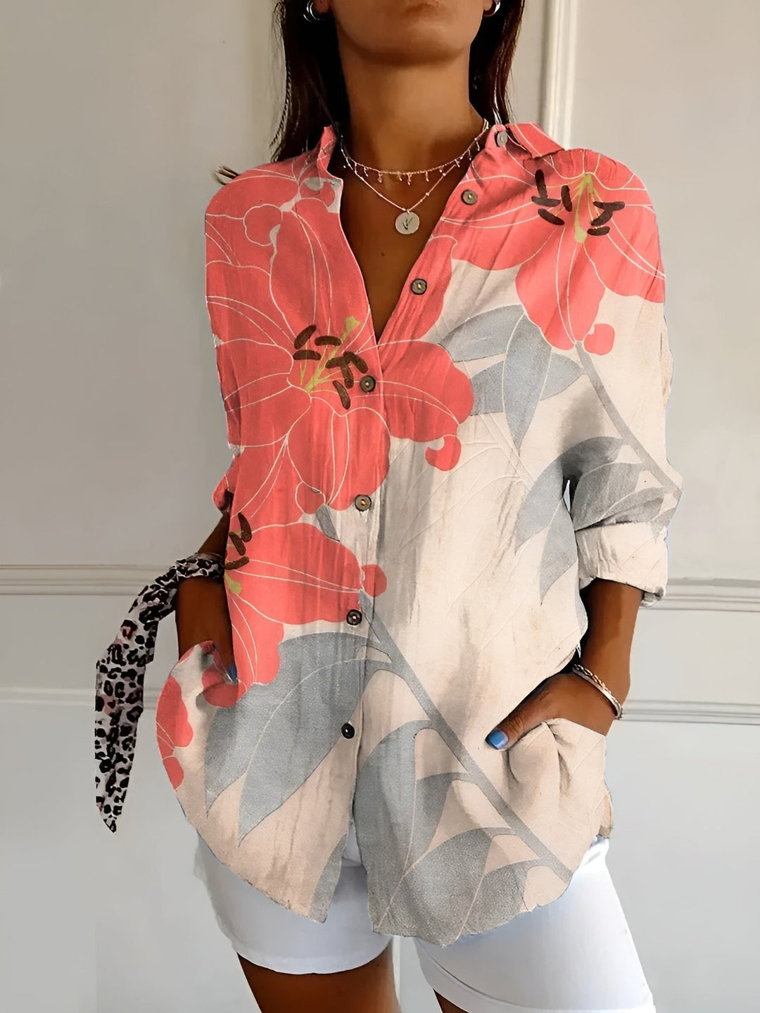 Maia | Blusa Floral de Verão