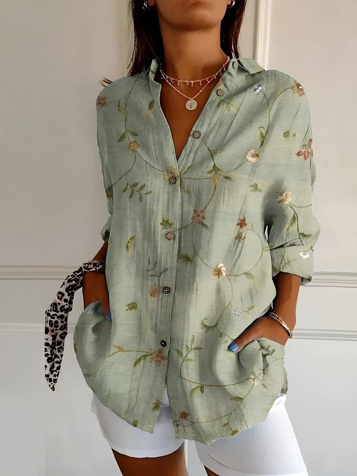 Maia | Blusa Floral de Verão