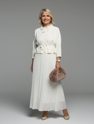 Emmie | Women's Knit Two-Piece Set, Sleeveless Dress and Layering Top Outfit