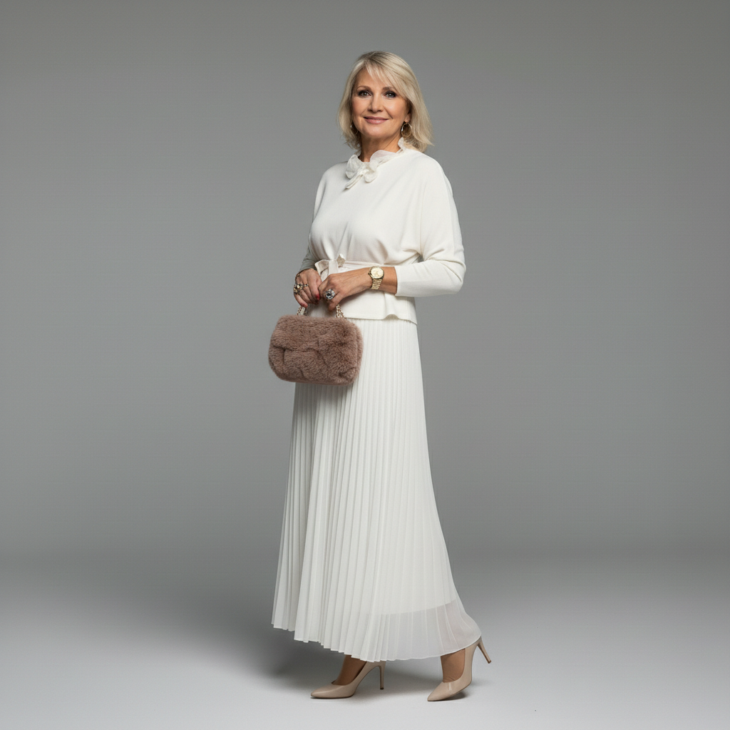 Emmie | Women's Knit Two-Piece Set, Sleeveless Dress and Layering Top Outfit