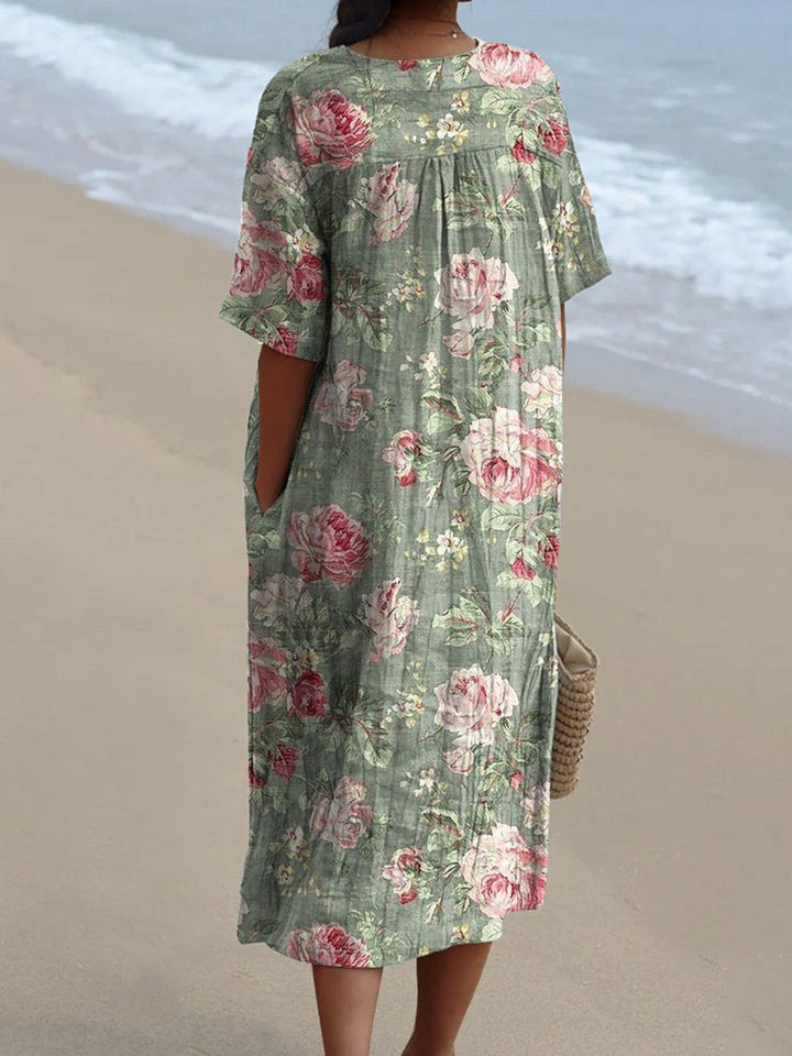 Lina - Vestido Floral Vintage